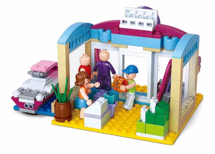 Sluban Girl's Dream | Set constructie Magazin de pe Plaja | 192 Piese